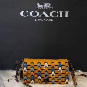 Coach Yellow and Blue Crossbody Bag